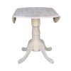 Alamo Transitional 4-Seating Double Drop Leaf Round Casual Dining Tables (Photo 6 of 26)