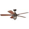 Brown Outdoor Ceiling Fan With Light (Photo 12 of 15)