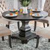 Antique Black Wood Kitchen Dining Tables (Photo 16 of 25)