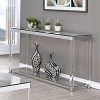 Glass And Chrome Console Tables (Photo 15 of 15)