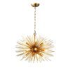 Gold And Wood Sputnik Orb Chandeliers (Photo 1 of 15)