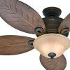 Outdoor Ceiling Fans With Leaf Blades (Photo 7 of 15)
