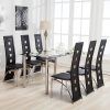 Black Glass Dining Tables 6 Chairs (Photo 12 of 25)