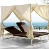 Chaise Lounge Chair With Canopy (Photo 5 of 15)