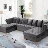 Noa Sectional Sofas With Ottoman Gray (Photo 21 of 25)