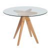 Round Glass And Oak Dining Tables (Photo 24 of 25)