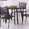 Amir 5 Piece Solid Wood Dining Sets (Set Of 5) (Photo 9 of 25)