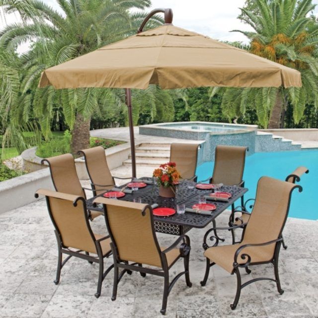 15 Inspirations Patio Table Sets with Umbrellas
