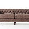 Tufted Leather Chesterfield Sofas (Photo 13 of 15)