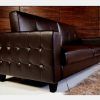 Faux Leather Sofas In Chocolate Brown (Photo 3 of 15)