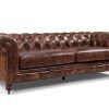 Tufted Leather Chesterfield Sofas (Photo 11 of 15)