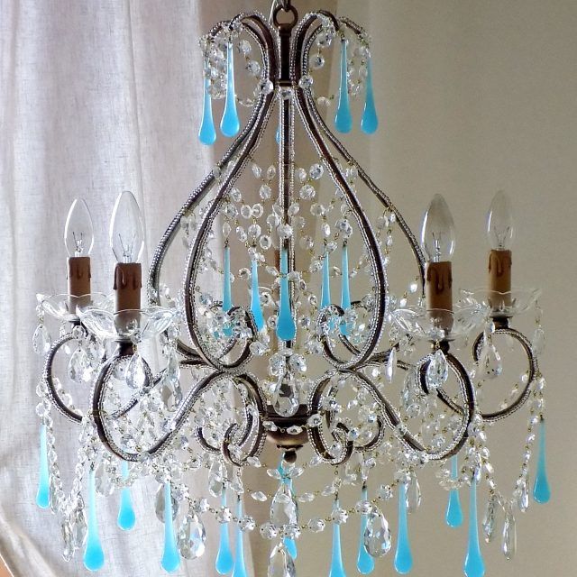 15 Ideas of Turquoise Birdcage Chandeliers