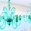 Turquoise Blue Chandeliers (Photo 14 of 15)