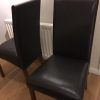 Dark Brown Leather Dining Chairs (Photo 14 of 25)