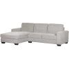 2Pc Crowningshield Contemporary Chaise Sofas Light Gray (Photo 13 of 25)