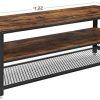 Rustic Espresso Wood Console Tables (Photo 2 of 15)