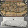 Vintage Map Wall Art (Photo 8 of 15)