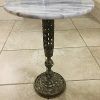Antique Brass Round Console Tables (Photo 7 of 15)