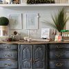 Antique Blue Wood And Gold Console Tables (Photo 15 of 15)