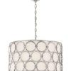 Burnished Silver 25-Inch Four-Light Chandeliers (Photo 4 of 15)