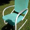 Vintage Metal Rocking Patio Chairs (Photo 2 of 15)