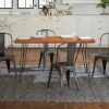 Caira Black 7 Piece Dining Sets With Arm Chairs & Diamond Back Chairs (Photo 5 of 16)
