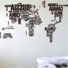 Wall Art Stickers World Map (Photo 5 of 15)