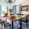 Walnut And Antique White Finish Contemporary Country Dining Tables (Photo 7 of 25)