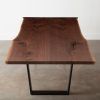 Walnut Finish Live Edge Wood Contemporary Dining Tables (Photo 16 of 25)