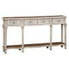 Walnut Wood And Gold Metal Console Tables (Photo 13 of 15)