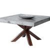 Acacia Wood Dining Tables With Sheet Metal Base (Photo 20 of 25)