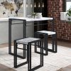 Berrios 3 Piece Counter Height Dining Sets (Photo 18 of 25)