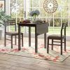 Penelope 3 Piece Counter Height Wood Dining Sets (Photo 14 of 25)
