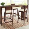 Bettencourt 3 Piece Counter Height Solid Wood Dining Sets (Photo 16 of 25)