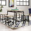 Mysliwiec 5 Piece Counter Height Breakfast Nook Dining Sets (Photo 7 of 25)