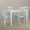 Laurent 5 Piece Round Dining Sets With Wood Chairs (Photo 21 of 25)