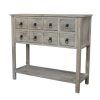 Gray Driftwood Storage Console Tables (Photo 8 of 15)