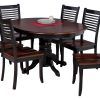 Hanska Wooden 5 Piece Counter Height Dining Table Sets (Set Of 5) (Photo 11 of 25)