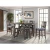 Hanska Wooden 5 Piece Counter Height Dining Table Sets (Set Of 5) (Photo 14 of 25)