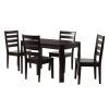Goodman 5 Piece Solid Wood Dining Sets (Set Of 5) (Photo 1 of 25)