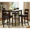 Biggs 5 Piece Counter Height Solid Wood Dining Sets (Set Of 5) (Photo 1 of 25)