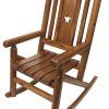 Char Log Patio Rocking Chairs With Star (Photo 7 of 15)