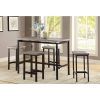 Kernville 3 Piece Counter Height Dining Sets (Photo 11 of 25)