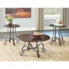 2-Piece Round Console Tables Set (Photo 6 of 15)