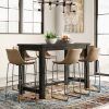 Biggs 5 Piece Counter Height Solid Wood Dining Sets (Set Of 5) (Photo 8 of 25)