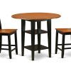 Jaxon 5 Piece Extension Counter Sets With Fabric Stools (Photo 23 of 25)