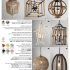 15 Collection of Weathered Driftwood and Gold Lantern Chandeliers