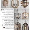 Weathered Driftwood And Gold Lantern Chandeliers (Photo 5 of 15)