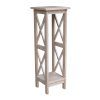 Weathered Gray Plant Stands (Photo 10 of 15)