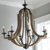 Weathered Oak And Bronze Chandeliers (Photo 11 of 15)